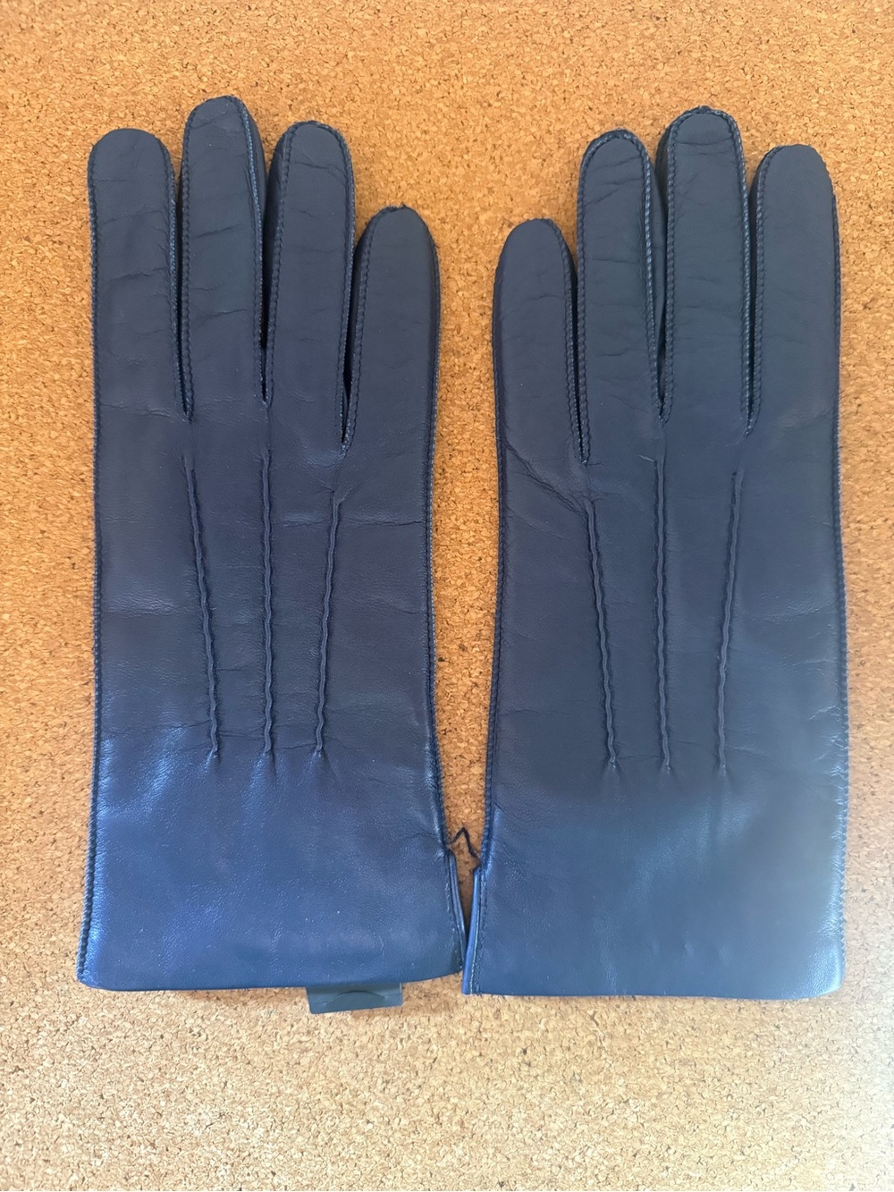 NWT J. Crew Women's Classic Leather Gloves - Navy